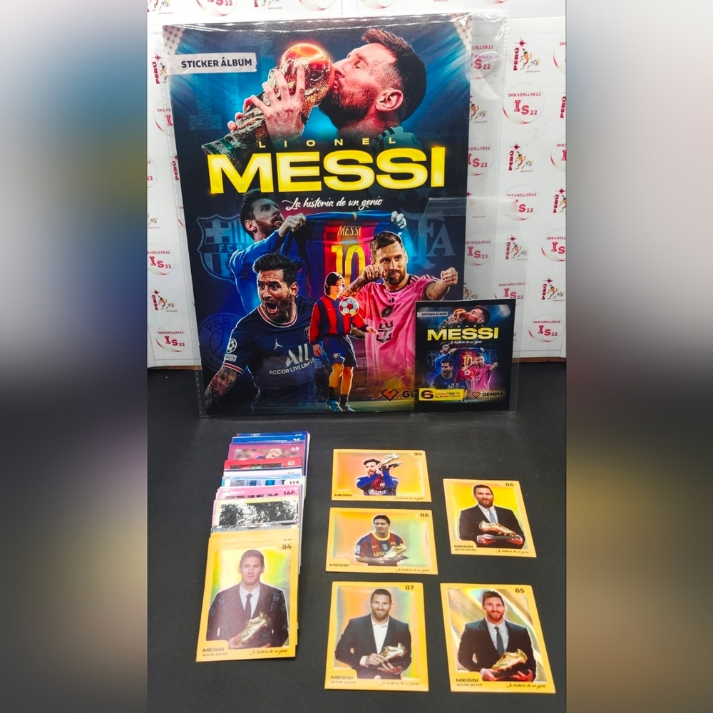 Album Edition Gemma Lionel Messi La Historia de un Genio Complete Set.
